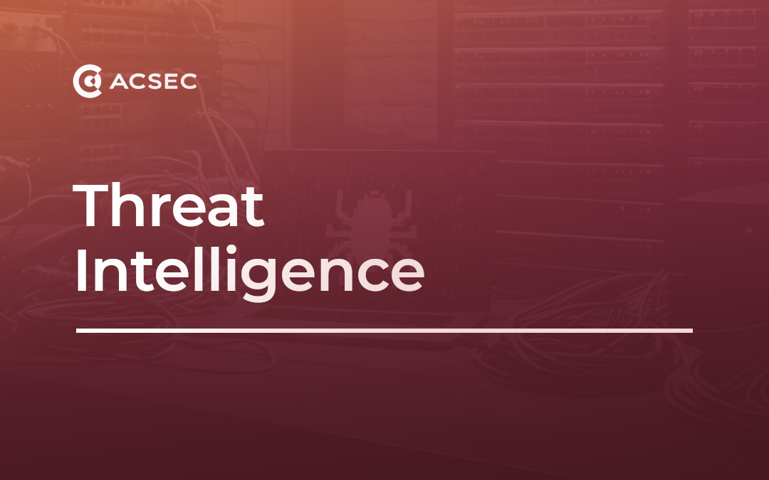 Ostrzeżenie Threat Intelligence